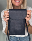 Navy Crossbody Phone Bag