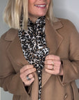 Mocha Animal Print Scarf