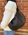 2nds Dark Brown Slouchy Tote Bag 2