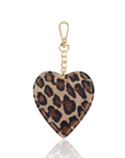 Leopard Heart Bag Charm