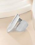 Silver Chunky Adjustable Ring