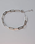 Silver Paperclip Bracelet