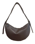 Dark brown crossbody/ shoulder handbag with a shoulder strap