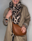 Preorder for dispatch w/c 16/2 - Dark Tan Crescent Crossbody Bag