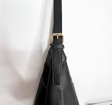 Load image into Gallery viewer, Black PU Tote/ Cross Body Bag
