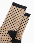 Gold & Black Spot Glitter Socks