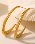 Gold Loop Drop Earrings
