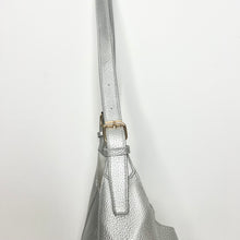 Load image into Gallery viewer, Silver PU Tote/ Cross Body Bag
