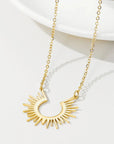 Gold Sunburst Necklace
