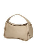 Light Taupe Leather Handheld/Crossbody Bag