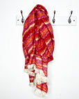 Red Mix Chevron Scarf