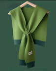 Green Mix Faux Jumper Scarf