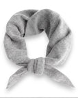 Light Grey Knitted Triangle Scarf/ Necktie