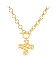 Preorder for dispatch w/c 18/5 - Chunky Gold Cross T-Bar Necklace