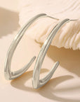 Silver Loop Drop Earrings