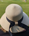 Bow Trim Foldable Sun Hat