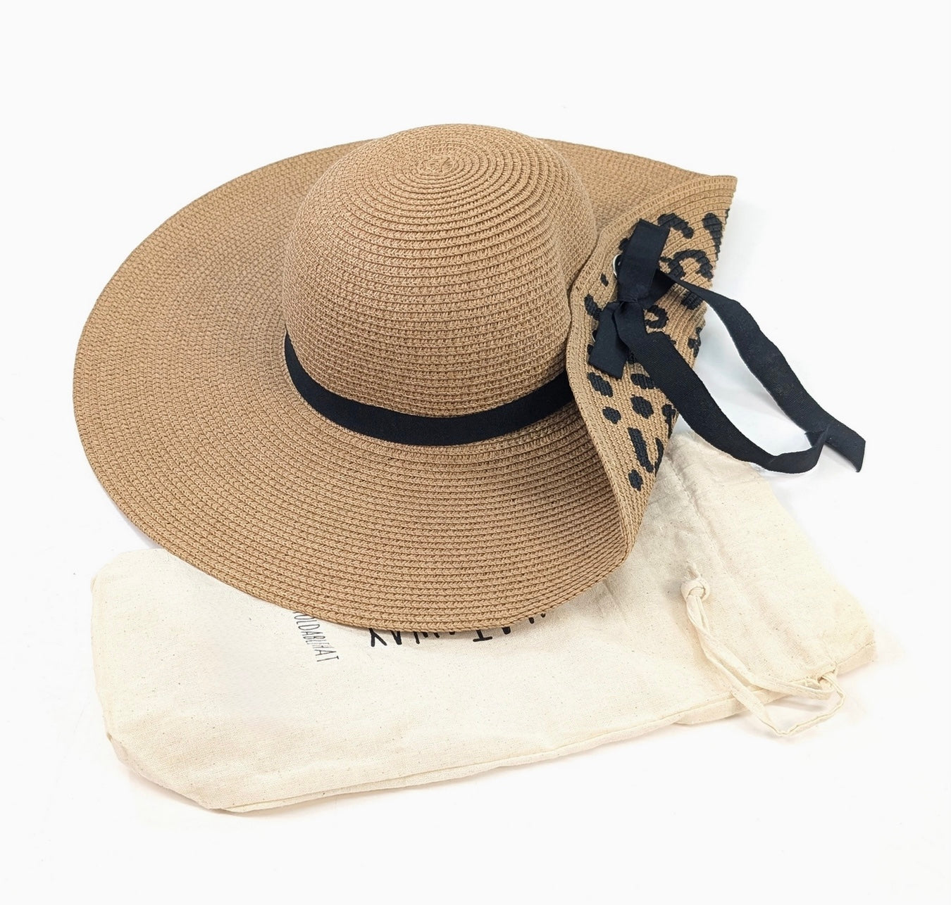 Leopard Wide Brim Foldable Sun Hat – Amelia Rose Accessories