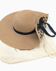 Leopard Wide Brim Foldable Sun Hat