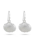 Silver Seashell Earrings for women