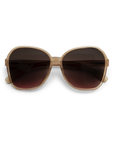 Beige Butterfly Framed Sunglasses