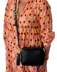 Black Crossbody Bag with Tassel