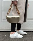 Large Gold Crossbody / Waist Bag