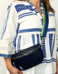 Large Navy Crossbody / Waist Bag