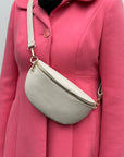 Cream Crossbody/ Waist Bag