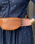 Dark Tan Crossbody/ Waist Bag