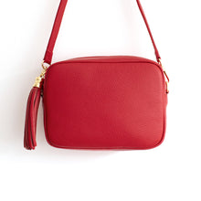 Load image into Gallery viewer, Red Crossbody Bag with Tassel
