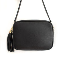 Load image into Gallery viewer, Black Crossbody Bag with Tassel
