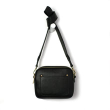 Load image into Gallery viewer, Black Double Zip Crossbody Bag
