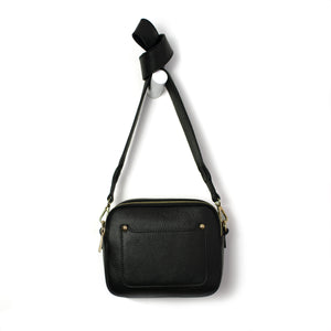 Black Double Zip Crossbody Bag