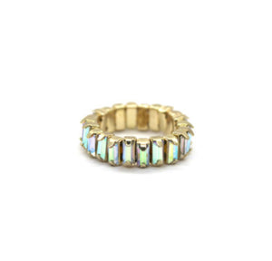Pastel Rainbow Crystal Ring