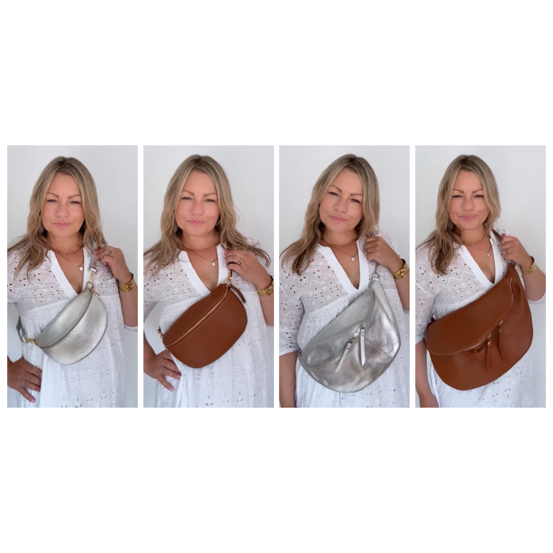 Comparing Crossbody Waist Bags & Bum Bags to Find Your Perfect Bag Size & Style!