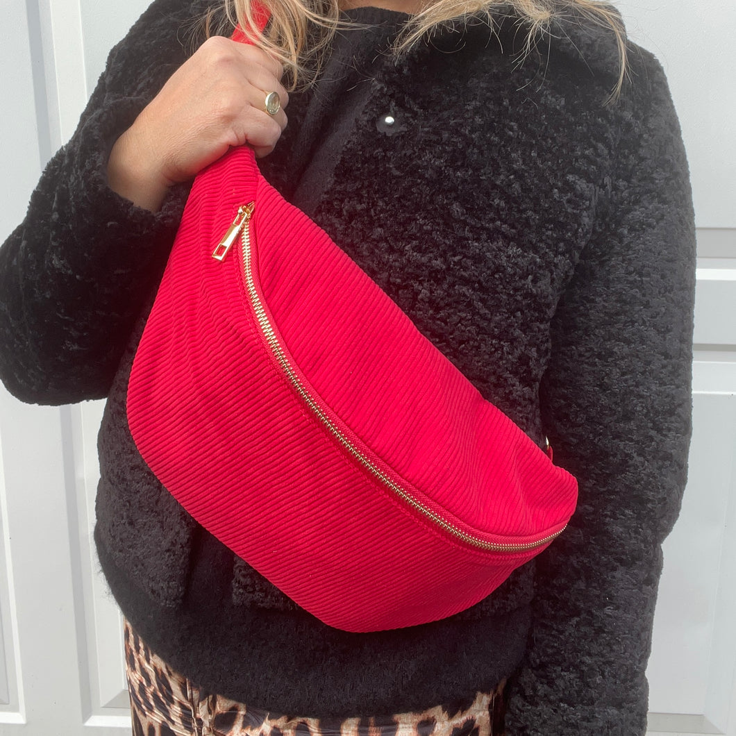 Red Cord Pouch Bag