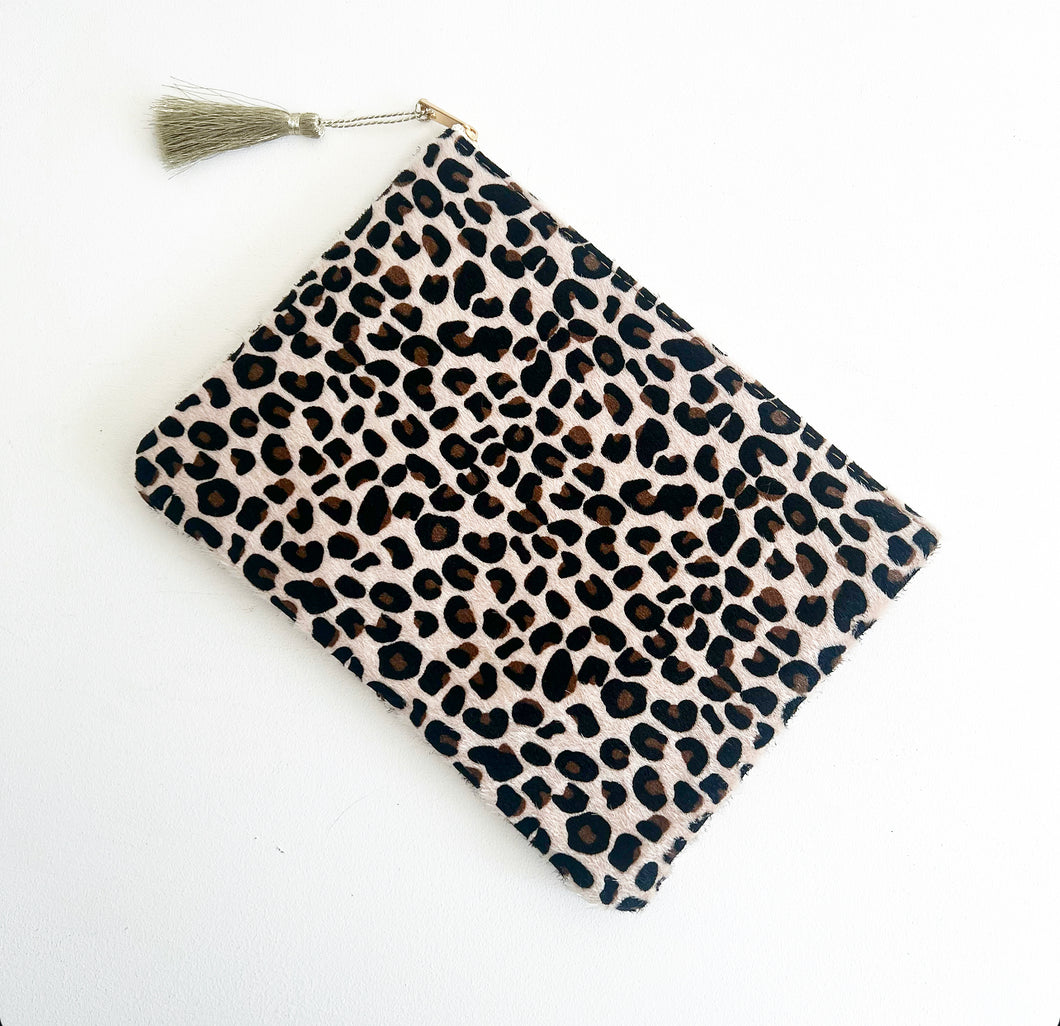 Leopard Print Make Up Bag