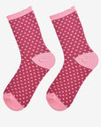 Pink Mix Spot Glitter Socks