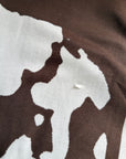 2nd Dark Brown Cow Print Blanket Scarf No 1