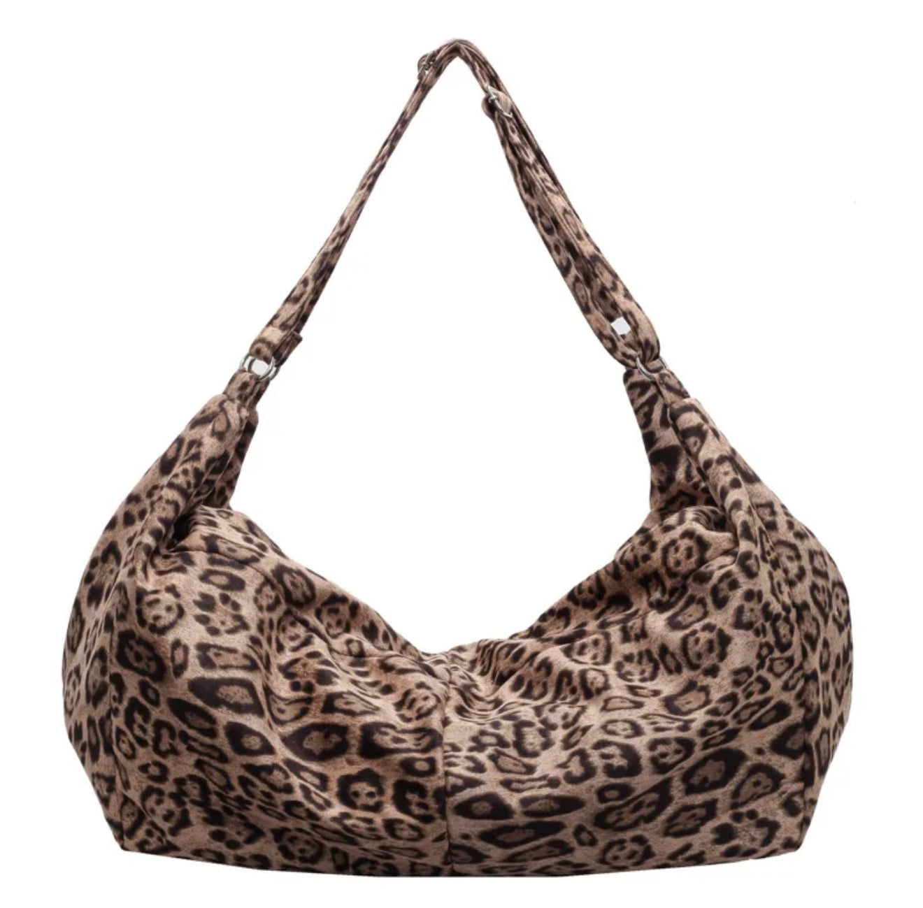 Mocha Animal Print Shoulder/ Crossbody Bag