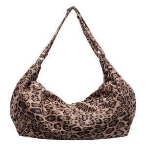 Mocha Animal Print Shoulder/ Crossbody Bag