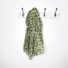 Load image into Gallery viewer, Sage Mix Leopard Print Scarf
