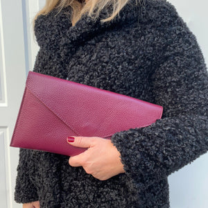 Burgundy Clutch/ Crossbody Bag