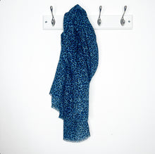 Load image into Gallery viewer, Blue Small Animal Print Scarf
