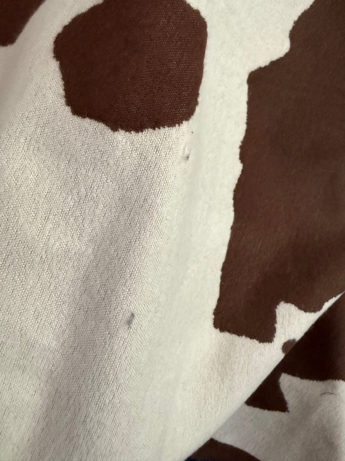 2nd Dark Brown Cow Print Blanket Scarf No 2