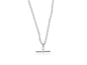 Silver T-bar Necklace