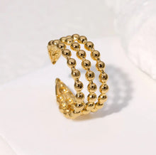 Carica l&#39;immagine nel visualizzatore di Gallery, Gold Dots Adjustable Ring
