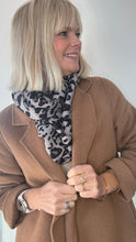 Load image into Gallery viewer, Grey Leopard Print Scarf
