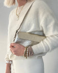 Preorder for dispatch w/c 24/11 - Gold Clutch Bag with Strap
