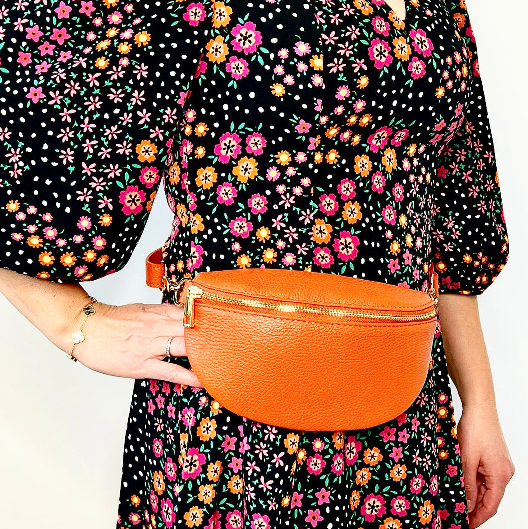 Orange Crossbody/ Waist Bag